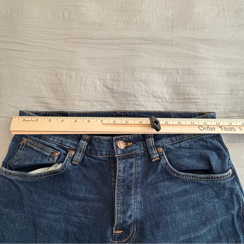 Nudie Jeans Grim Tim New Ink Men’s 32x31 Blue Button Fly - Picture 8 of 13